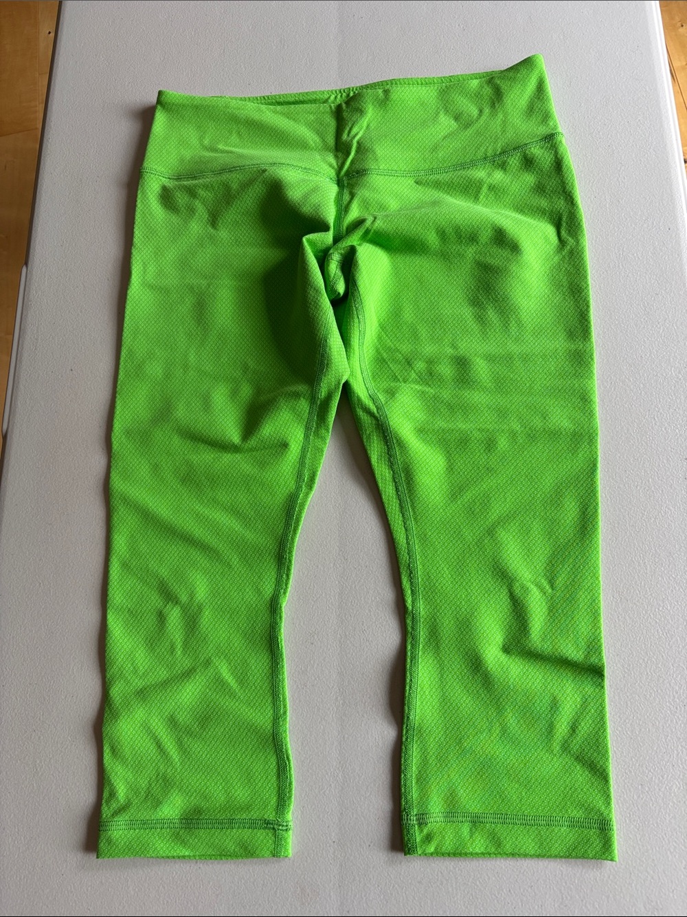 lululemon Neon Green Capris